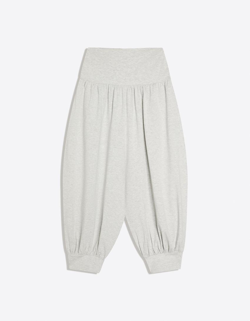 Capri sarouel trousers-Grey