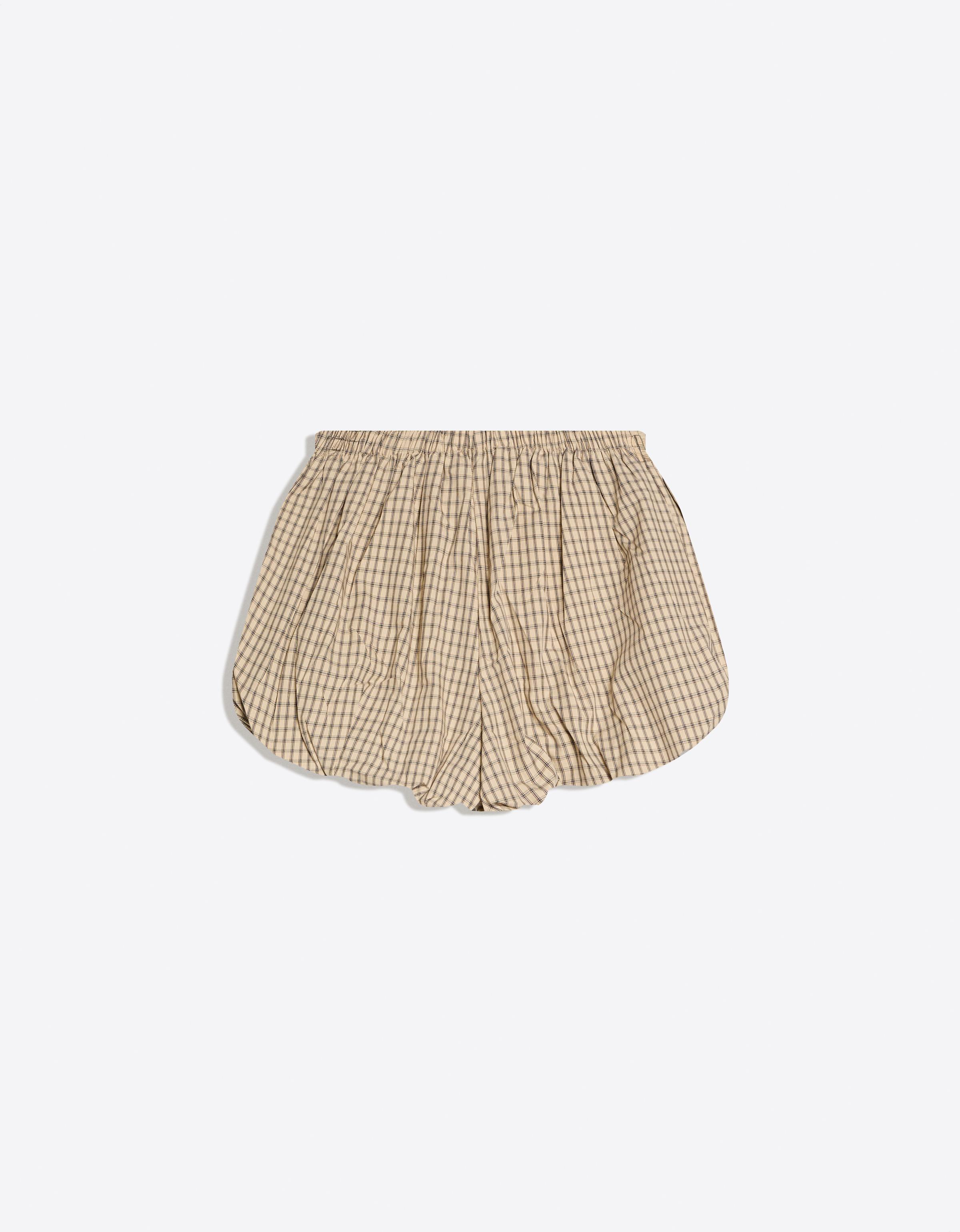 Baskılı balon şort etek