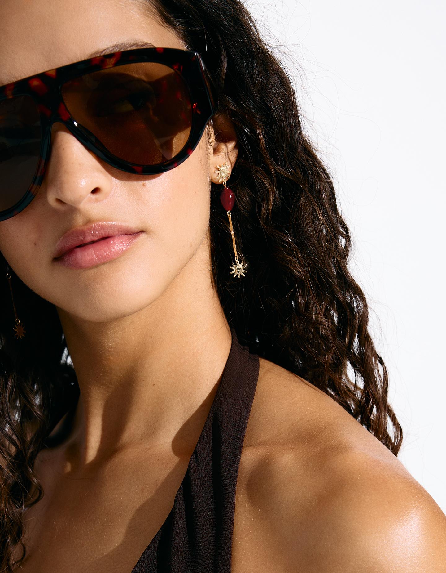 Bershka Set 2 Orecchini A Pendente Donna Oro