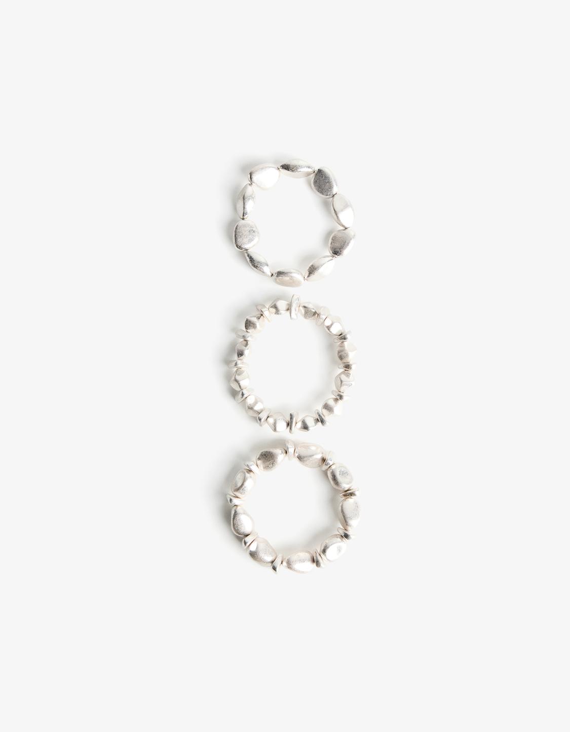 3-pack of stone bracelets