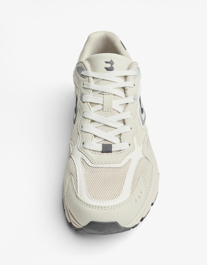 Sneakers i flere dele-Grå