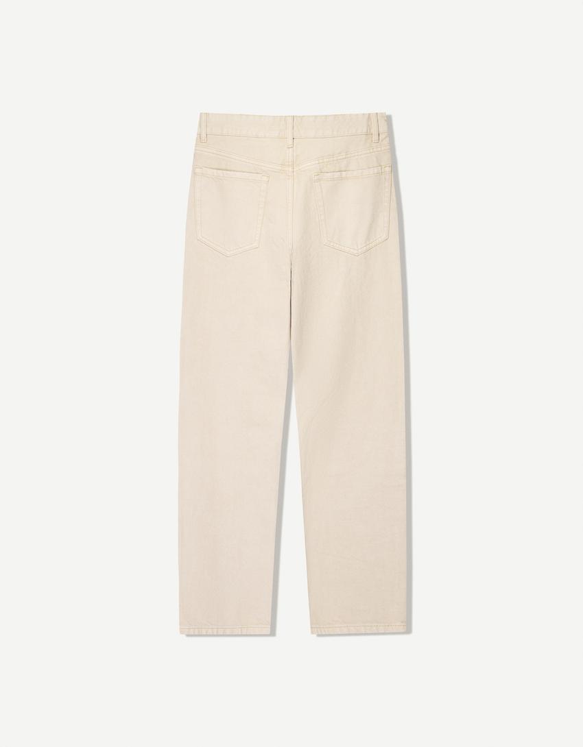 Straight fit jeans-Camel-4