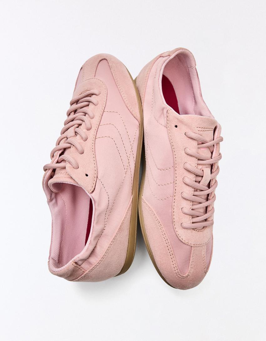 Sneakers suola sottile-Rosa