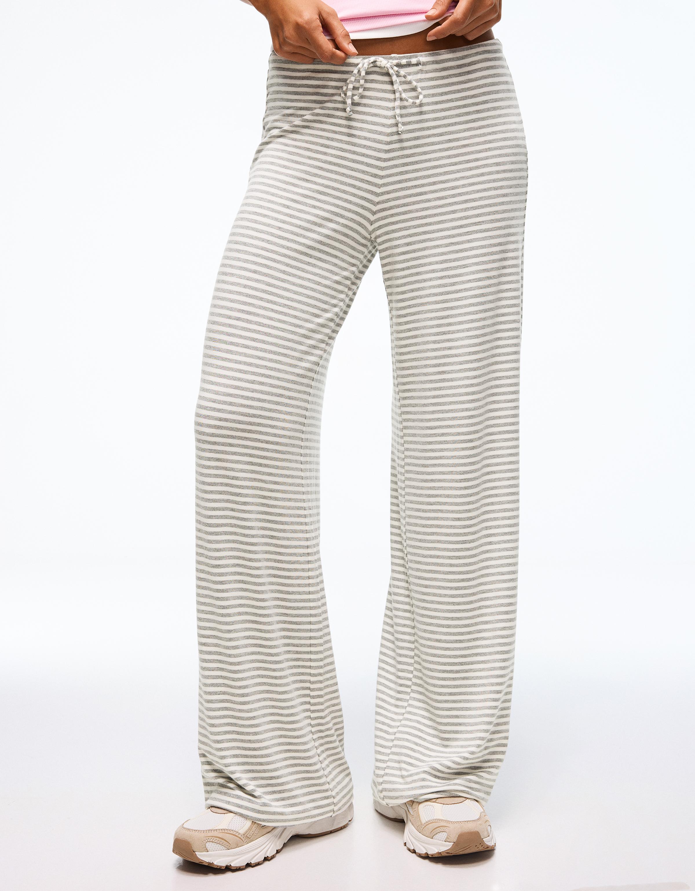 Çizgili baskılı straight fit pantolon - Görsel 85