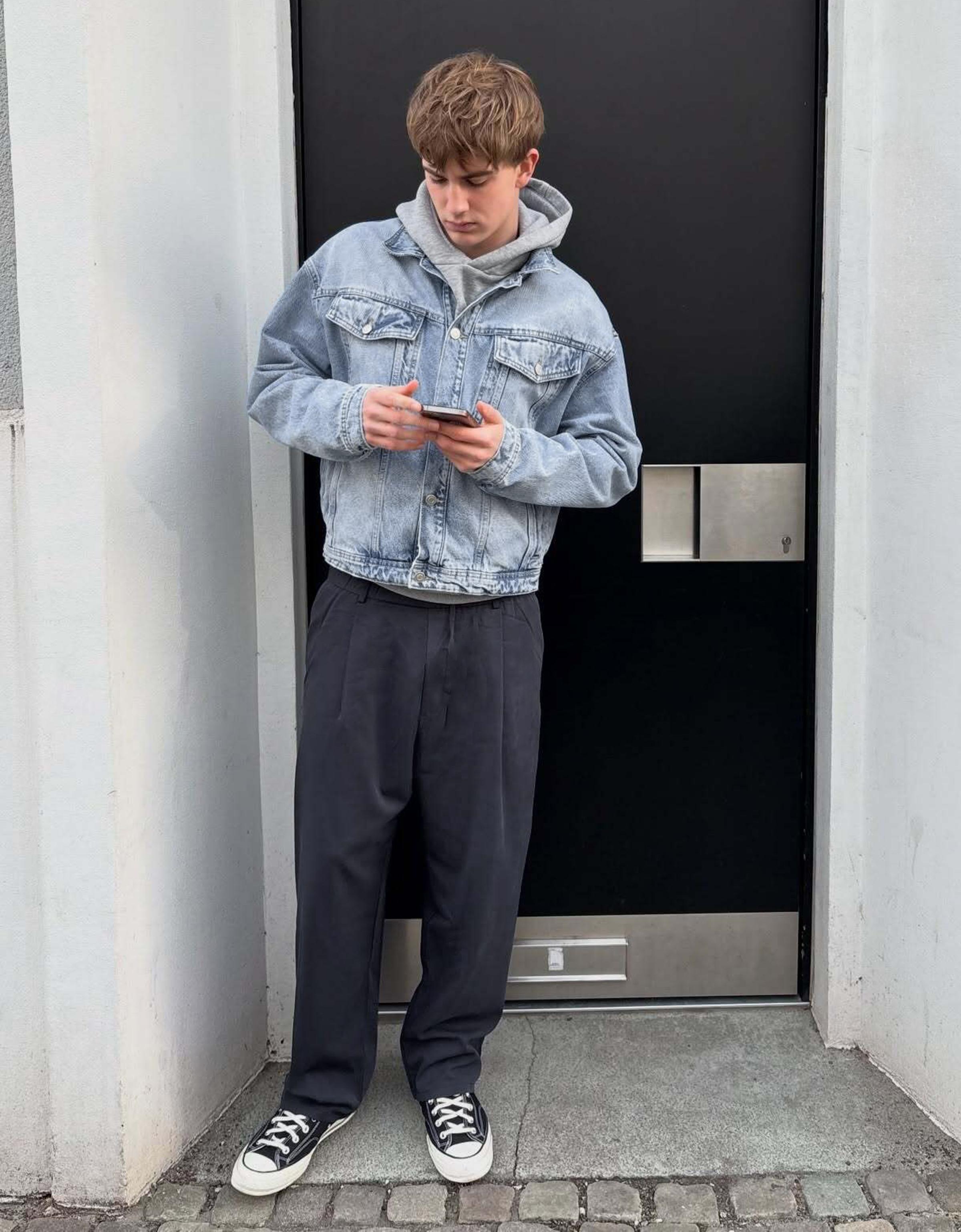 Super baggy fit pensli pantolon - Görsel 32