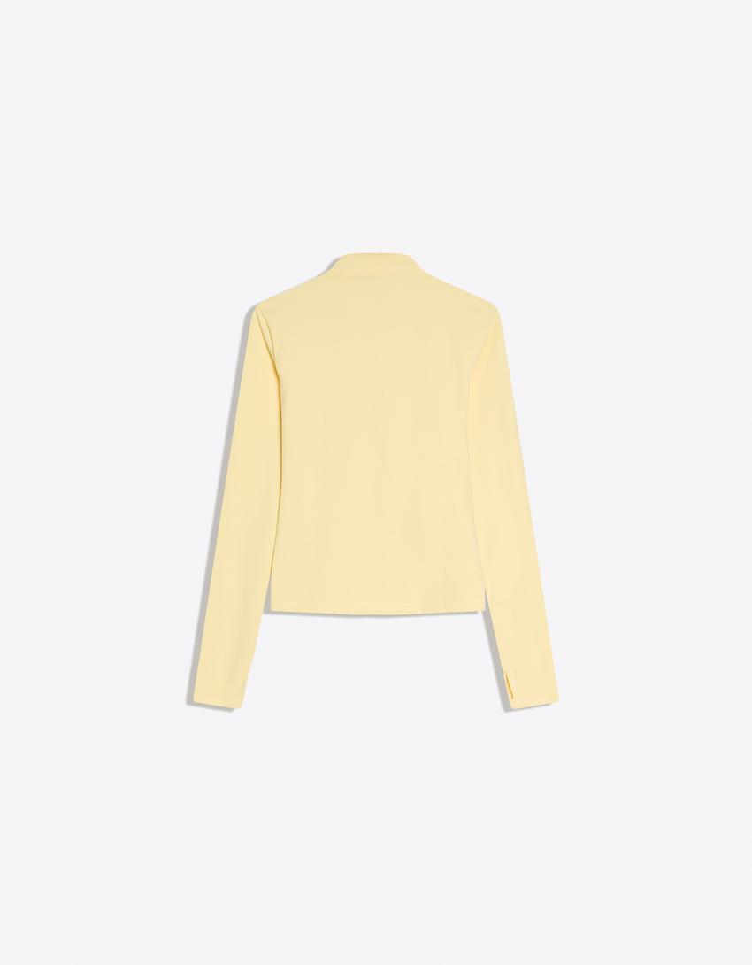 Quick dry & breathable zip-up sweatshirt-Banana