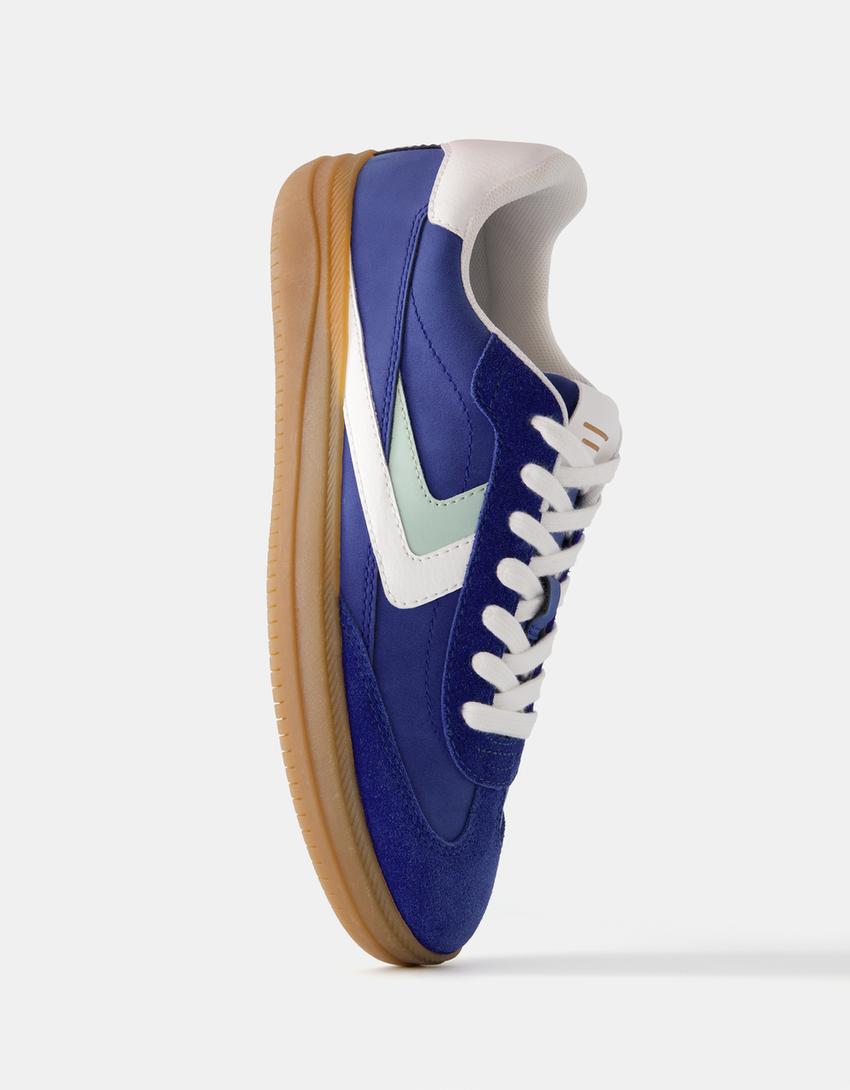 Sneakers rétro-Bleu