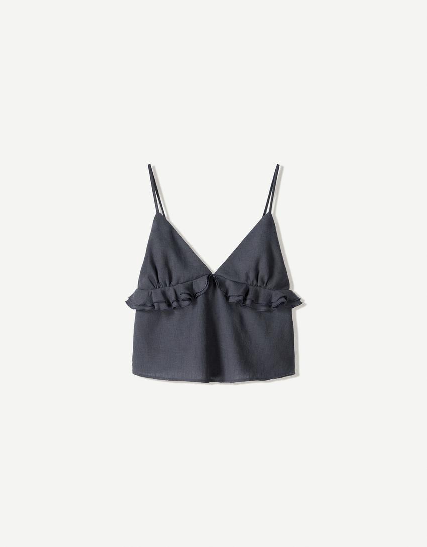 Rustic tank top-Grey