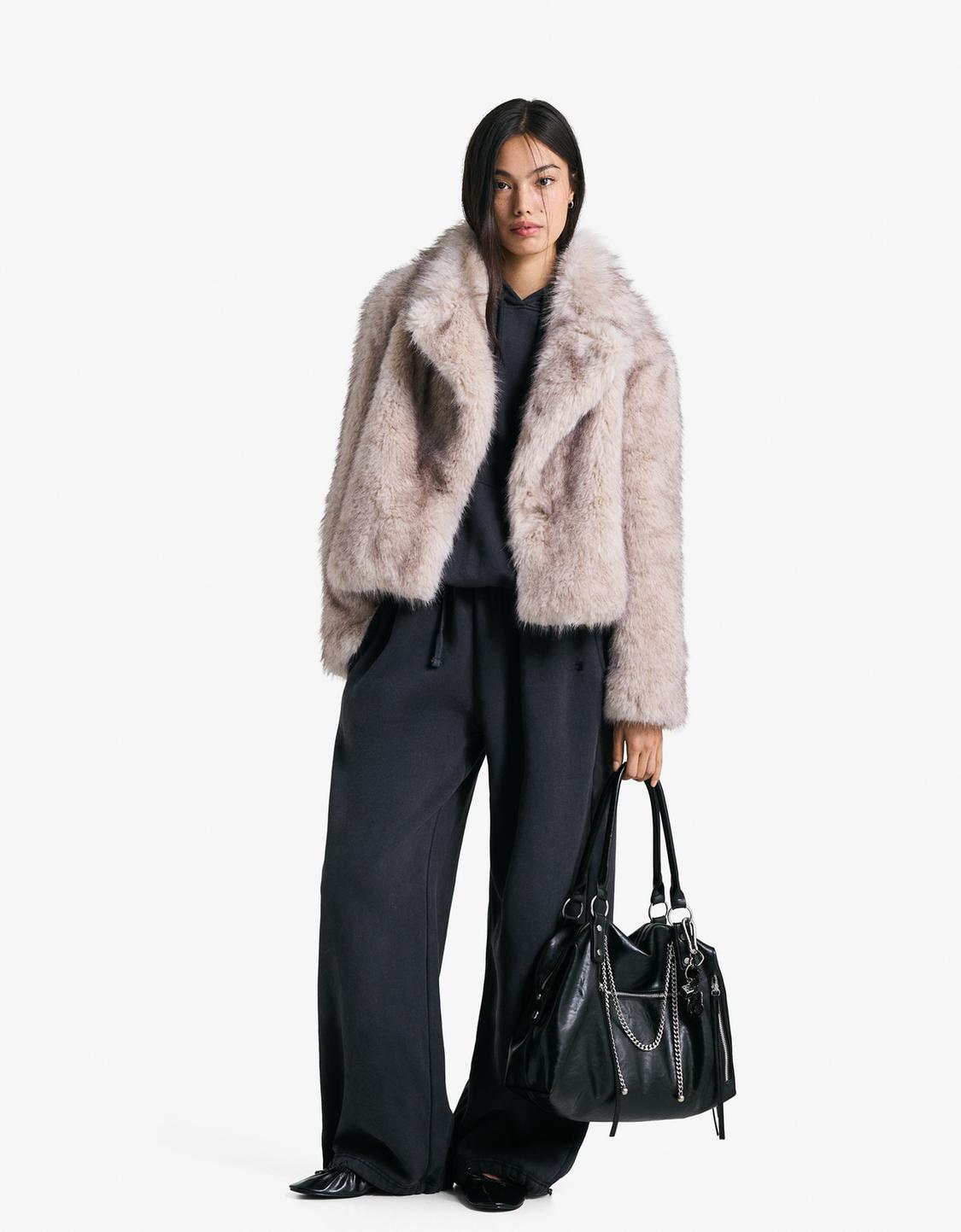 Faux fur jacket