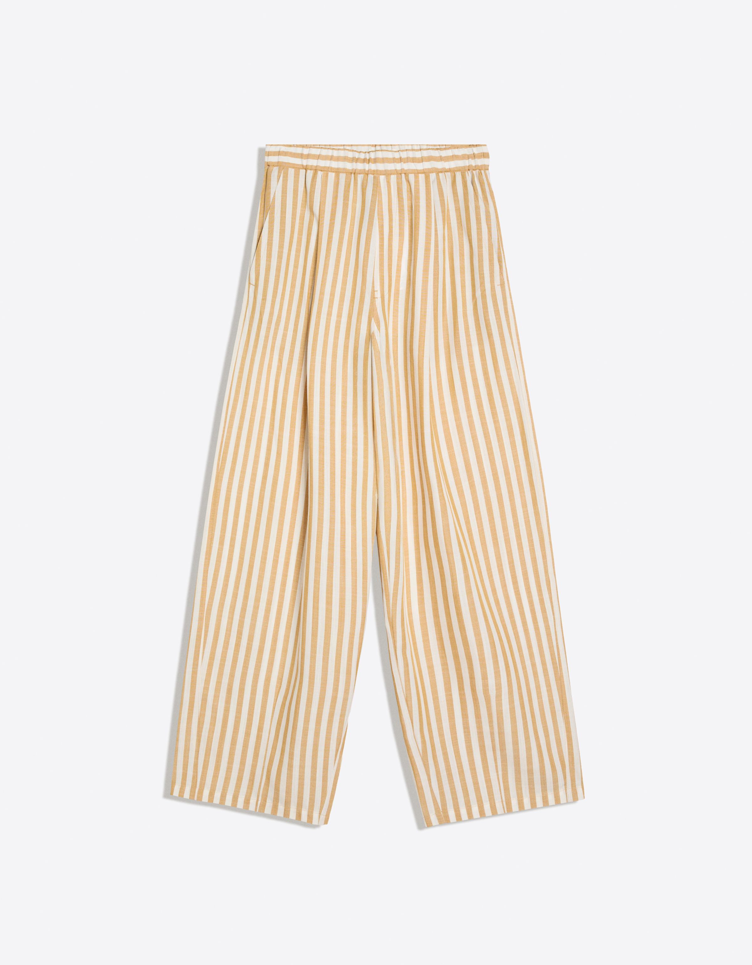 Super baggy pyjama-style trousers — Camel