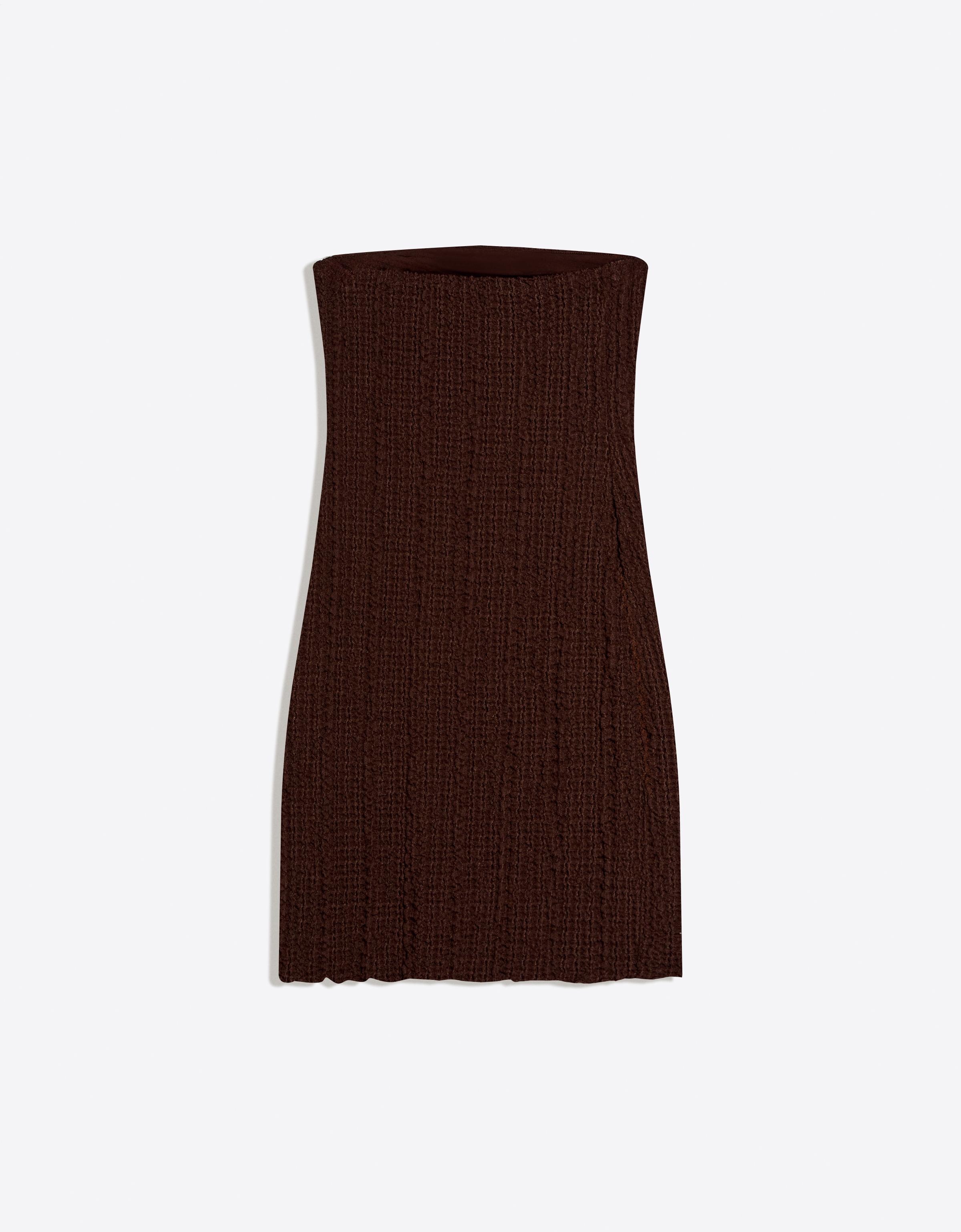 Rustik bandeau mini elbise