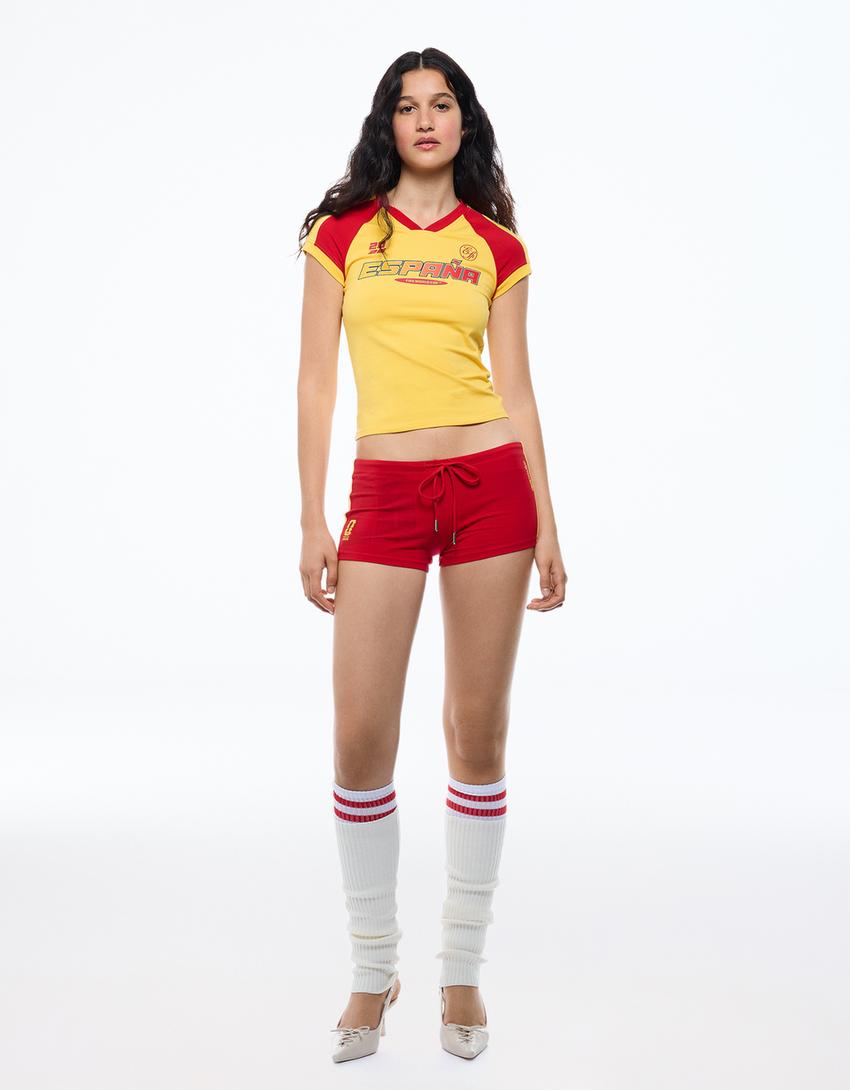 İspanya FIFA WORLD CUP™ V yaka t-shirt - Görsel 4