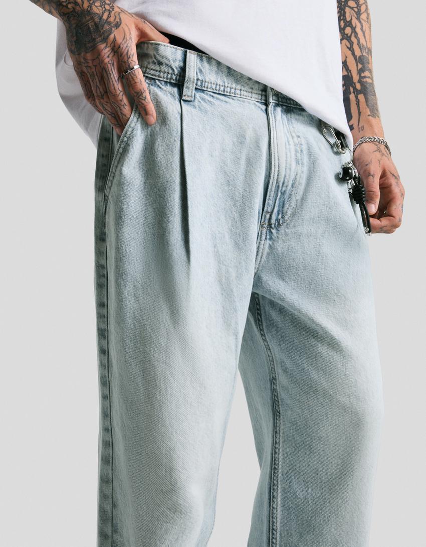 Jeans loose fit-Bleu clair-3