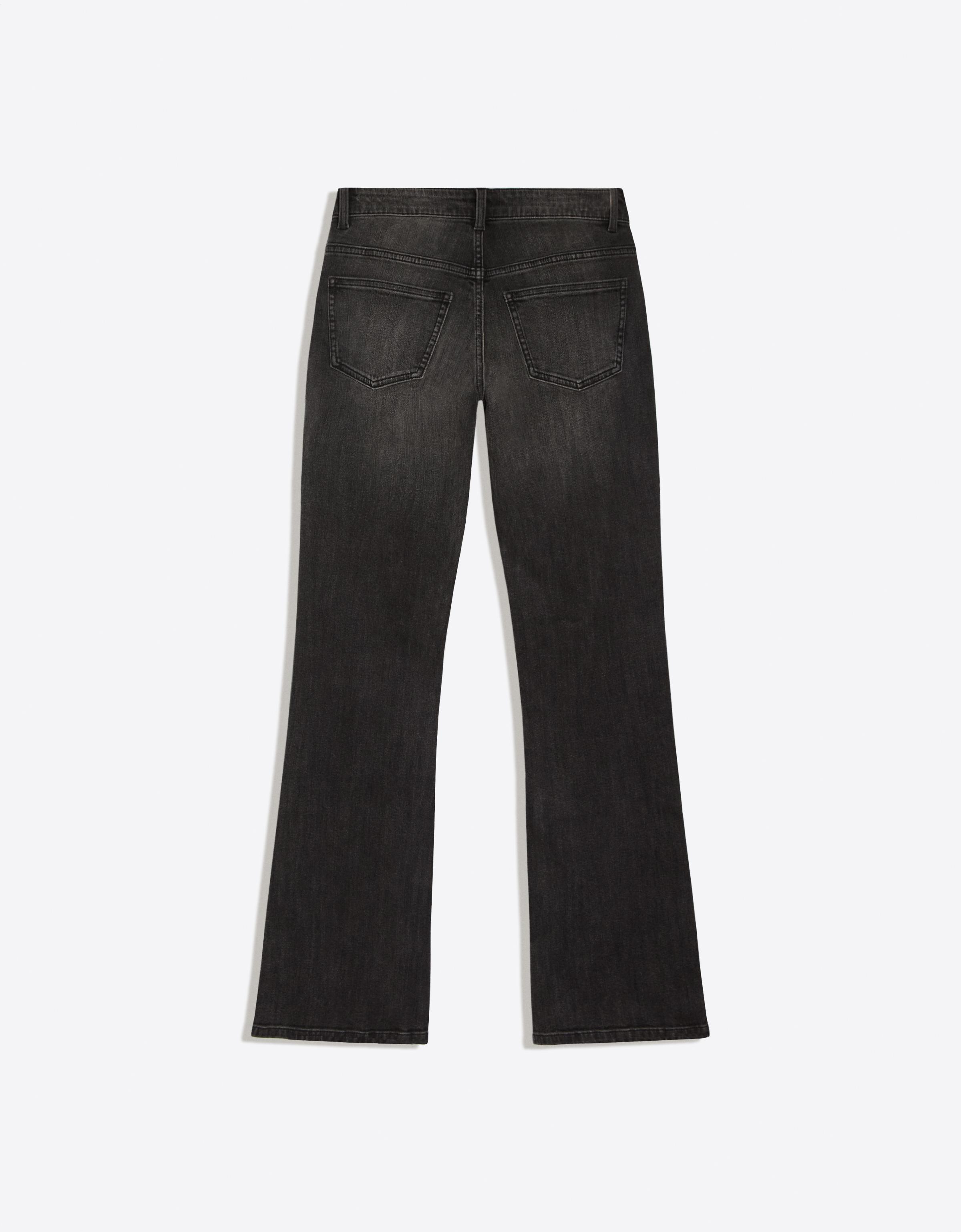 Low-rise slim fit boot-cut jeans — Black