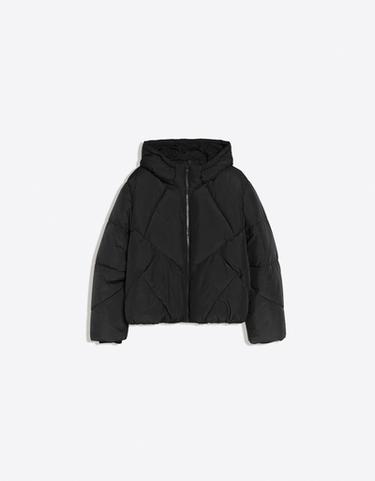 Puffer hooded jacket — Black 5