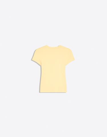 Short sleeve fitted print T-shirt — Yellow 2