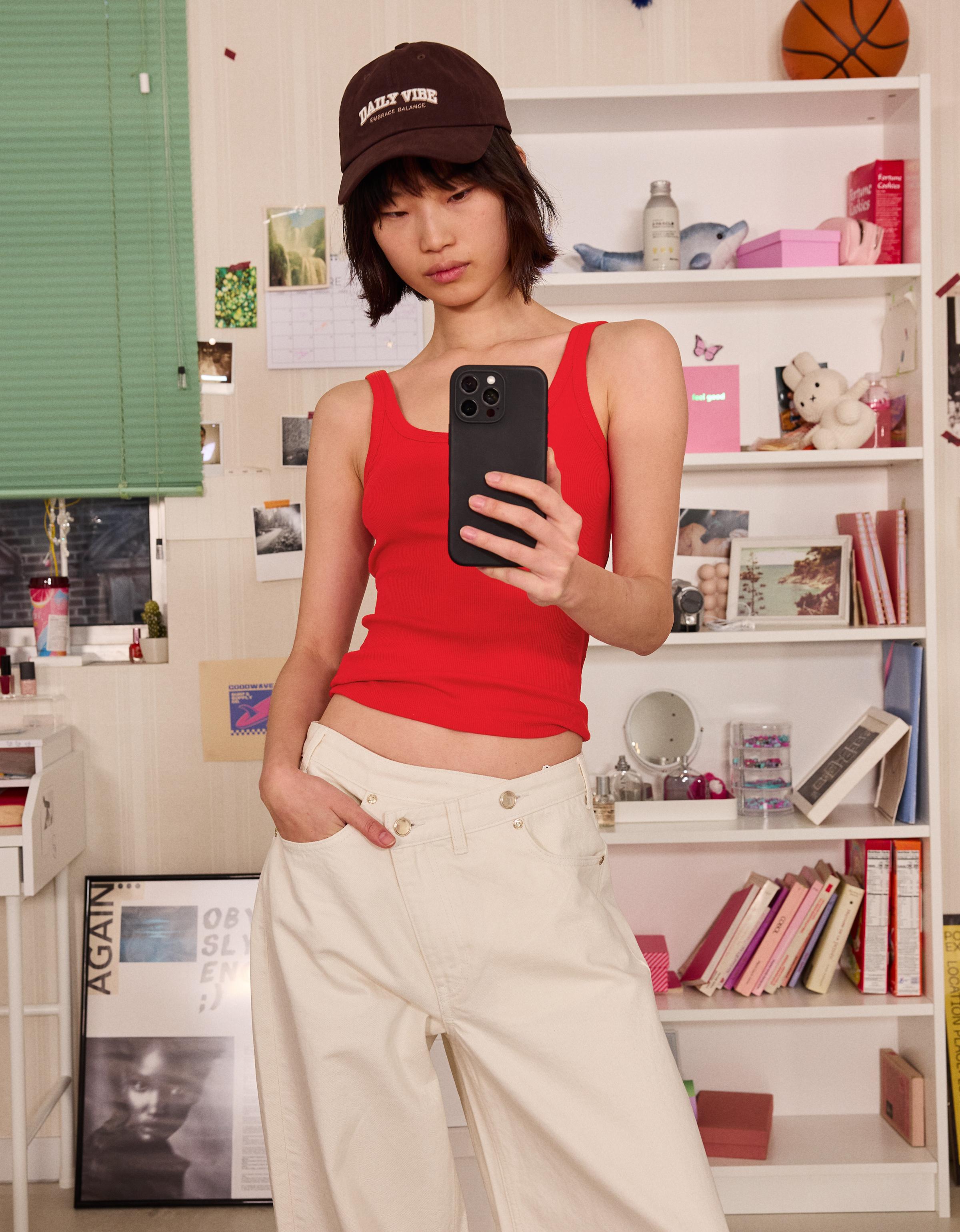 Rib askılı tişört - Görsel 37