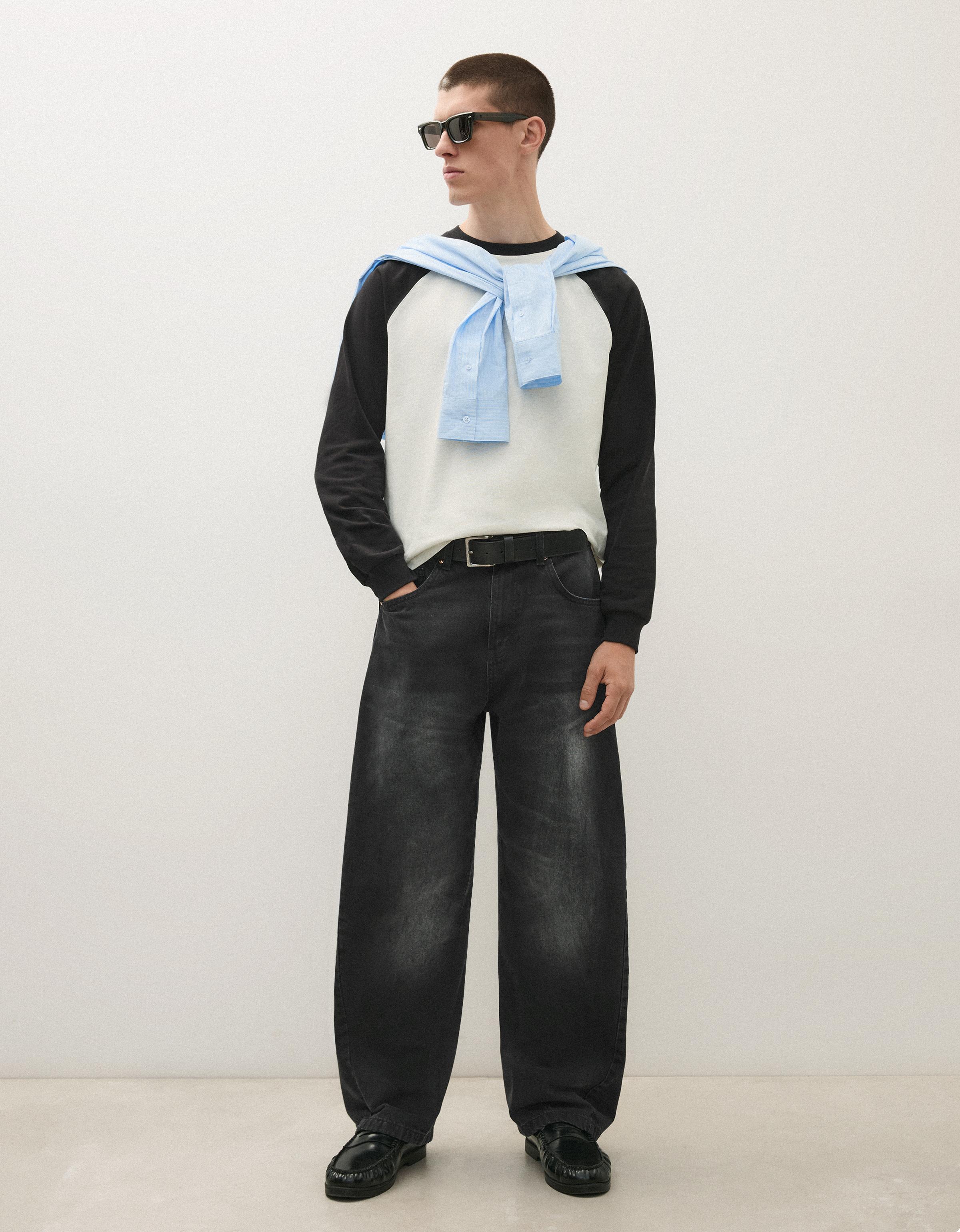 Twisted fit jeans — Black