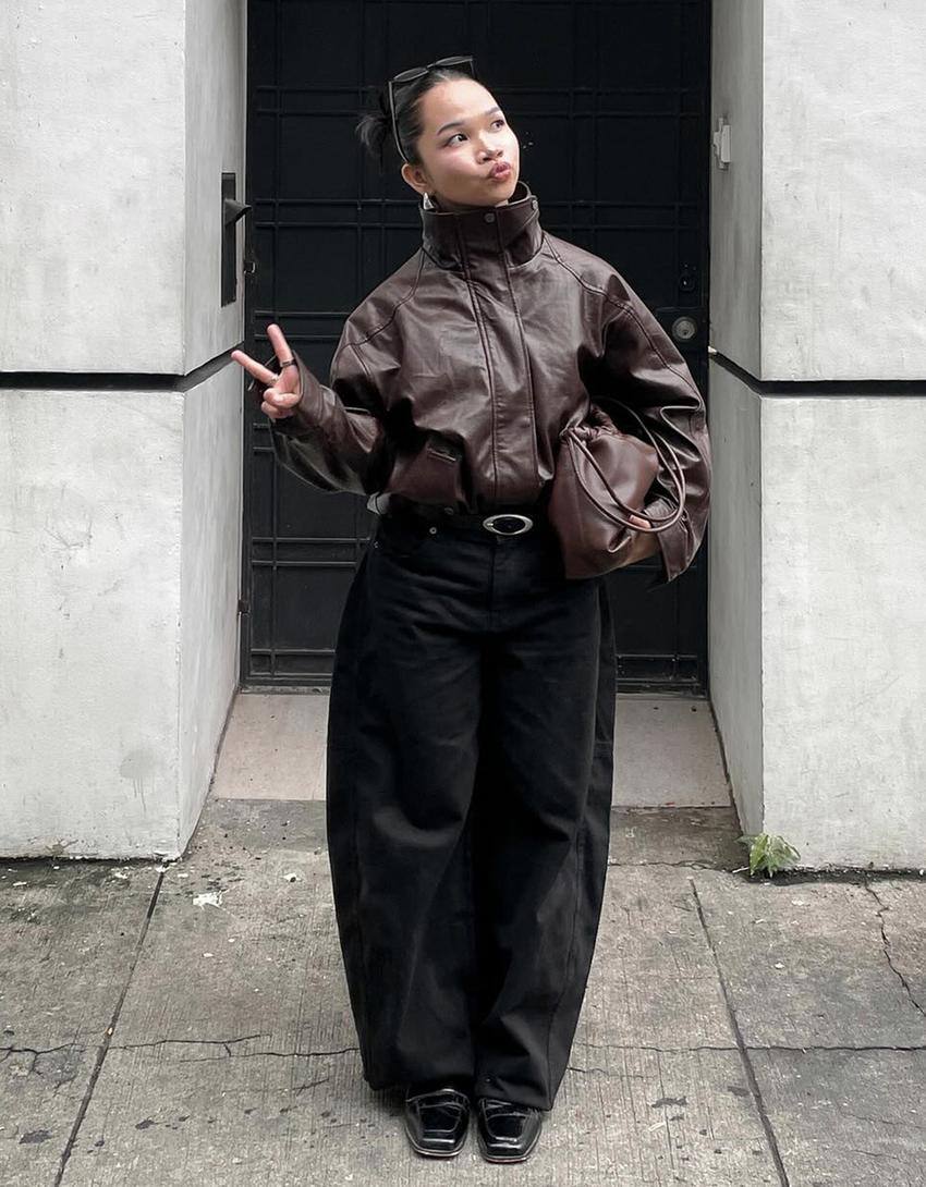 Barrel trousers-Black