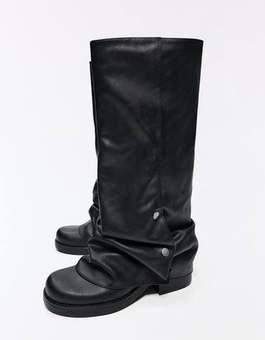 Flat TROUSER boots — BLACK 4