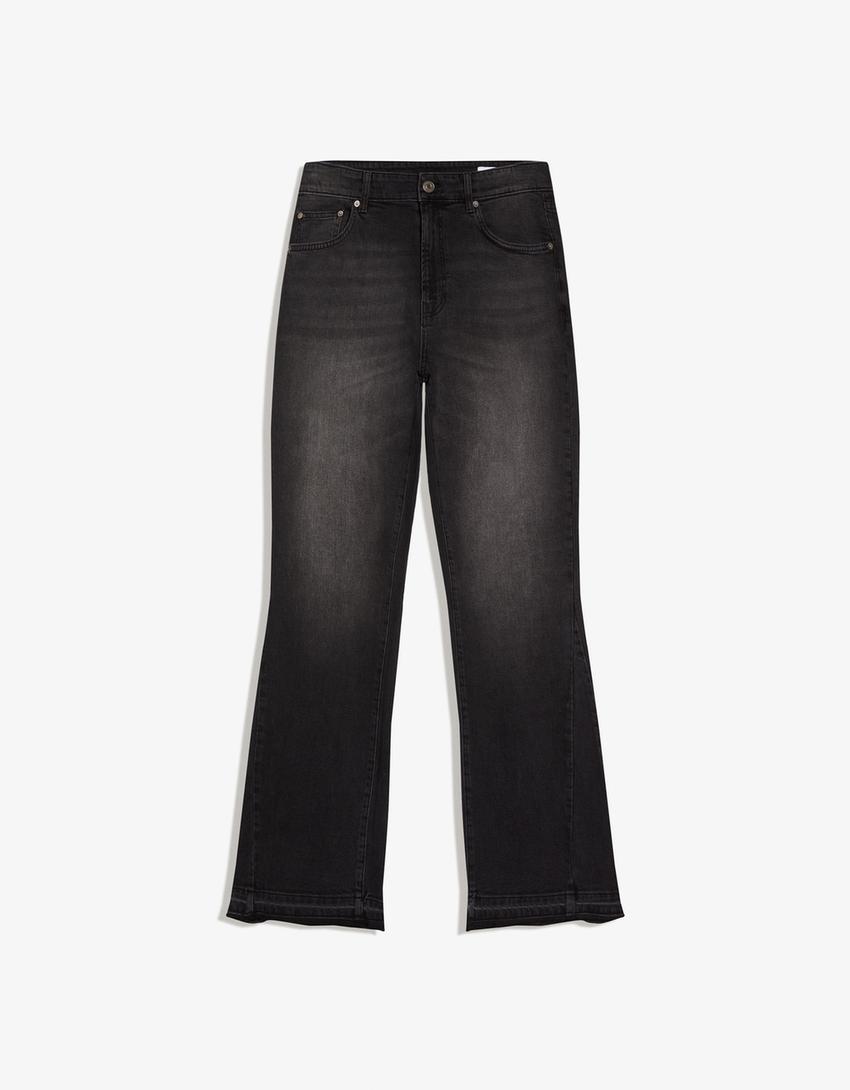 Jeans flare confort-Noir