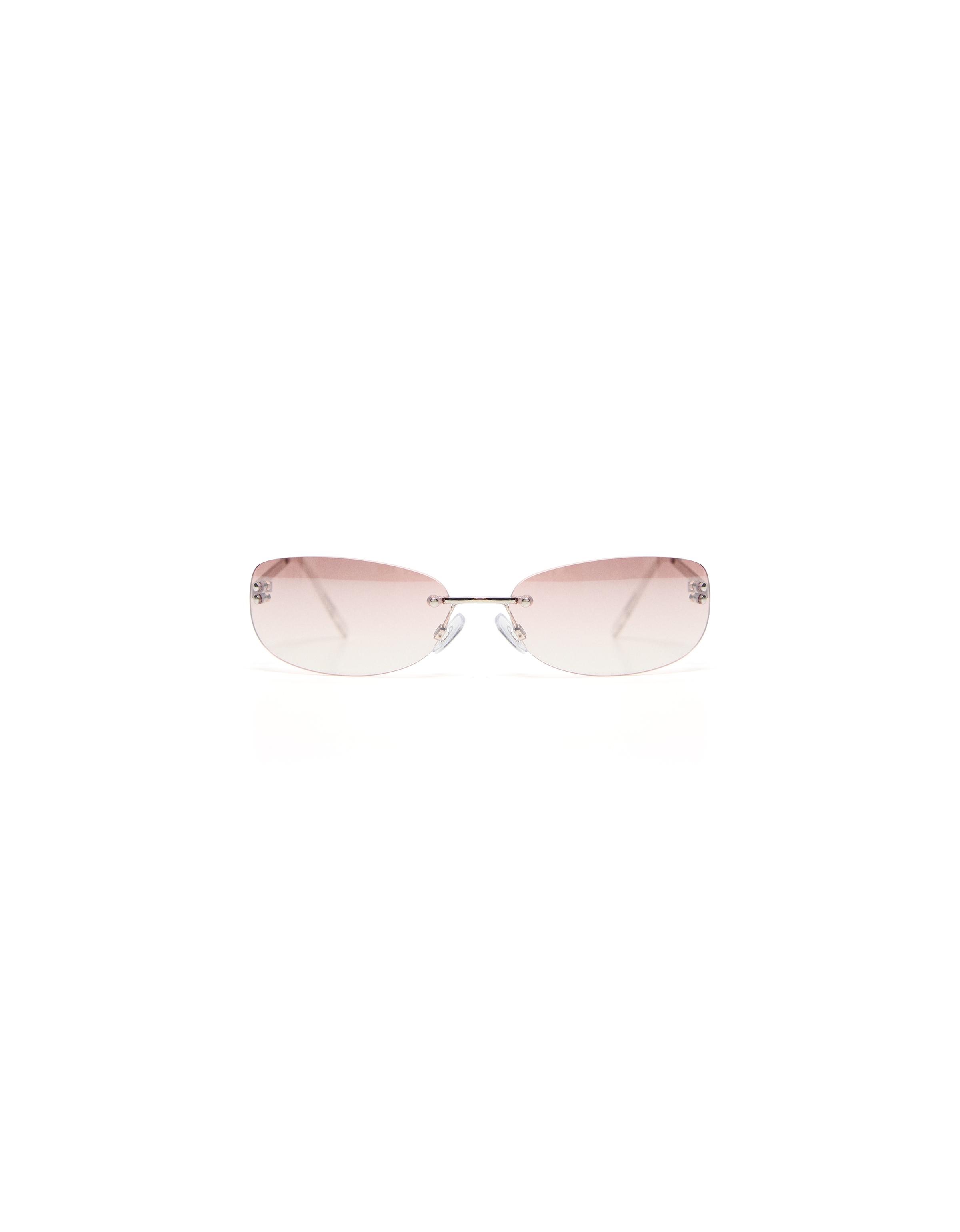 Rimless sunglasses — Pink