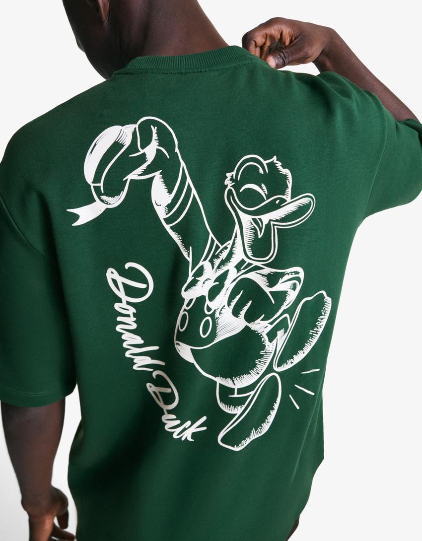 T-shirt felpa manga curta estampado-Verde-2