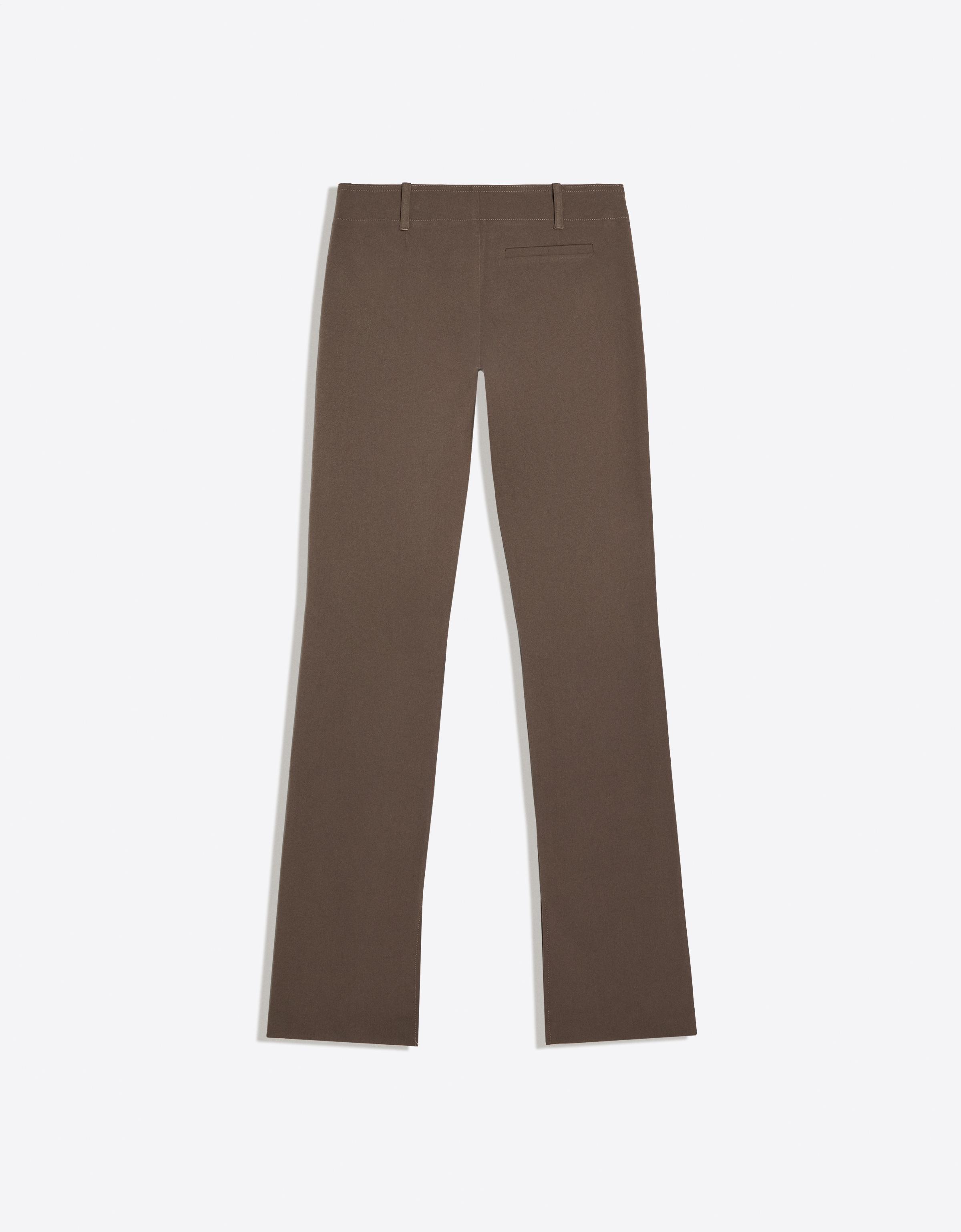 Slim fit low-rise trousers — Brown