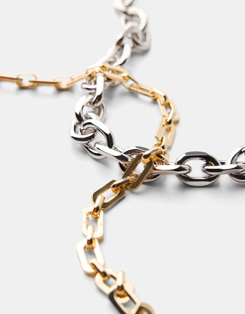 Lot 2 colliers chaîne Signature Edition-Argent-1