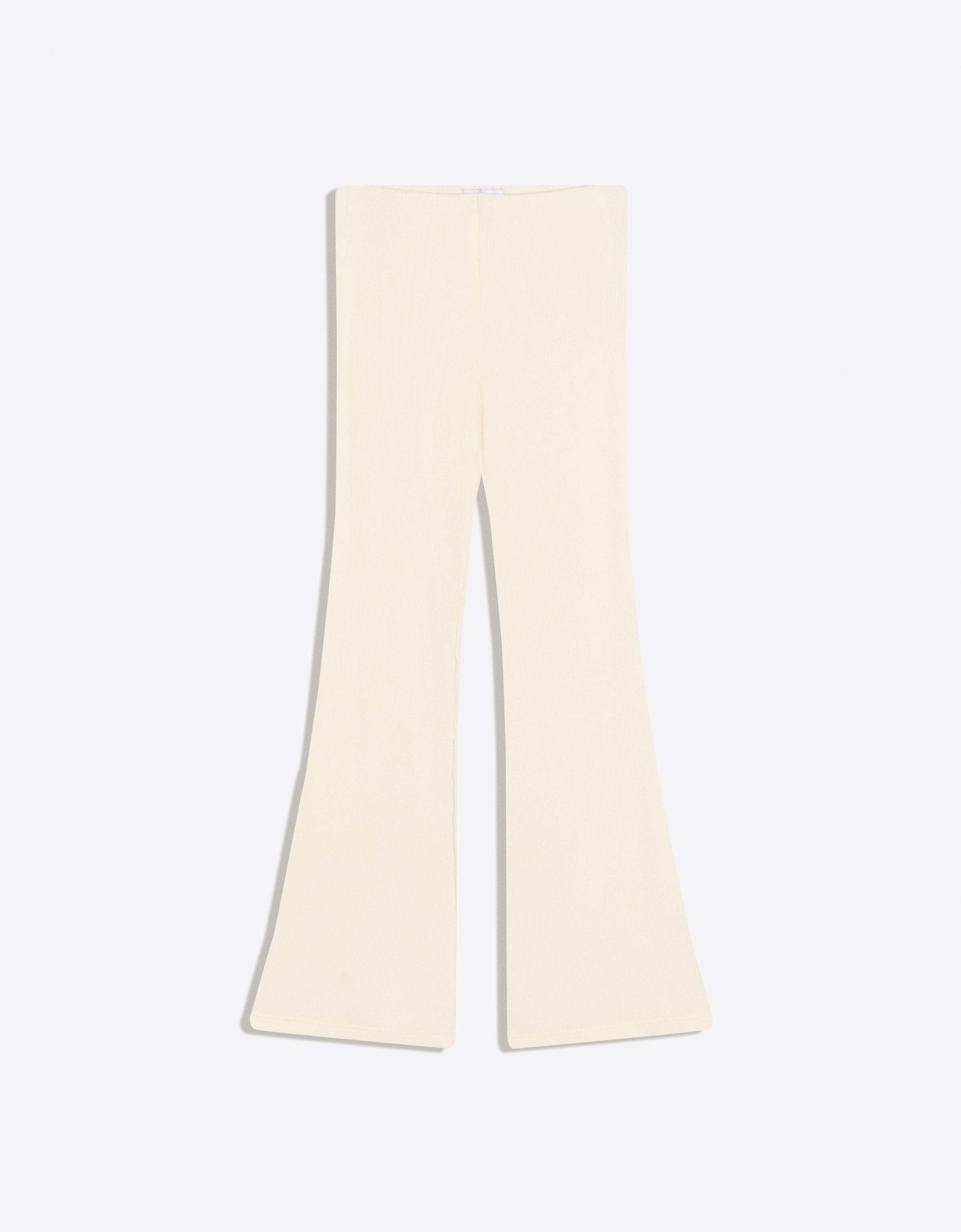 Yumuşak dokulu flare fit pantolon - Görsel 36