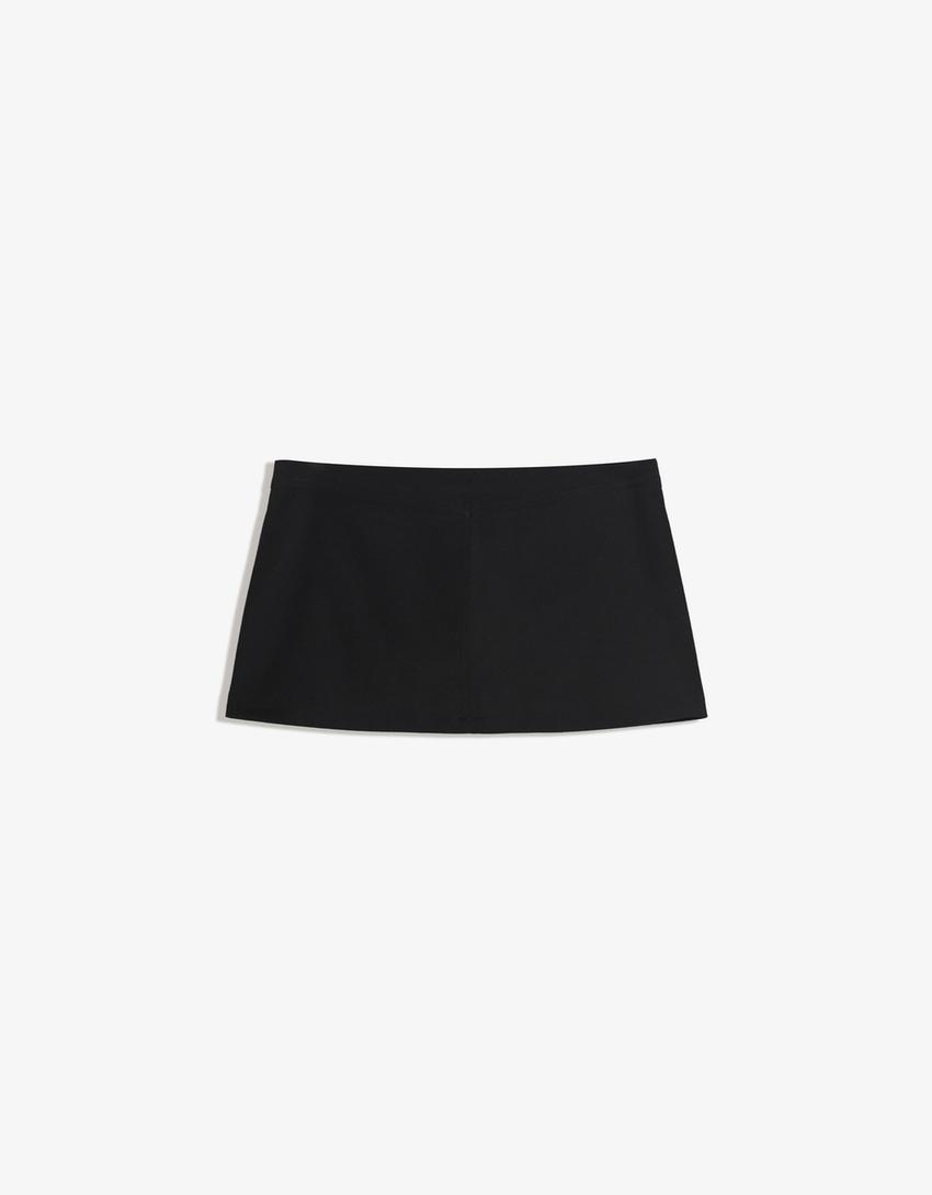 Fustă mini tailoring-Negru
