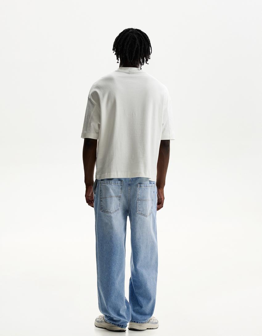 Jean skater-Bleu lavé-1