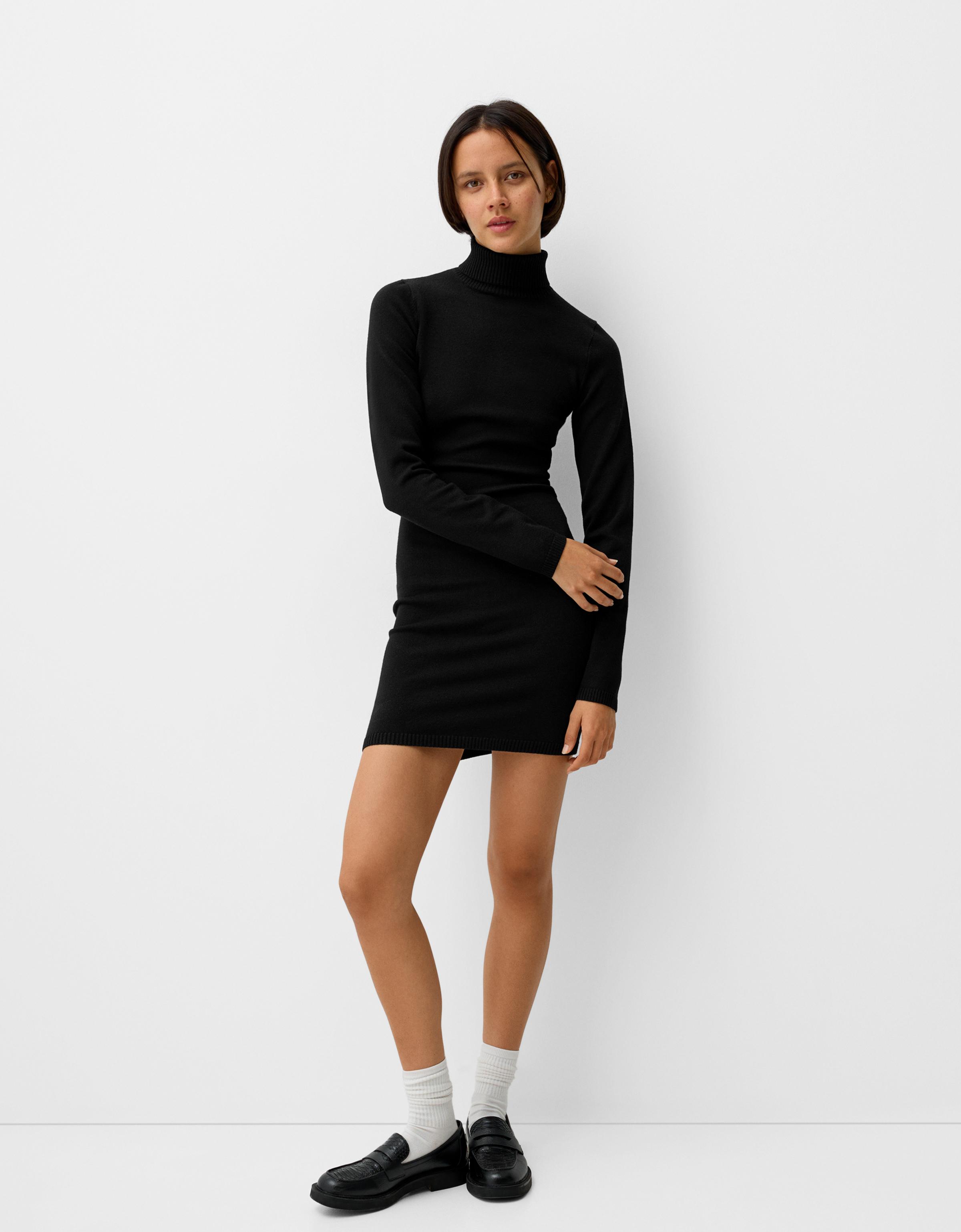 High neck mini dress hotsell