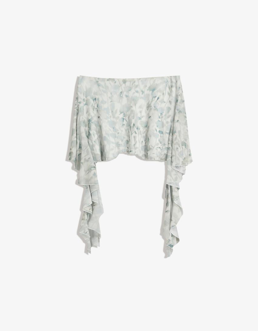 Falda mini tul print-Multicolor-4