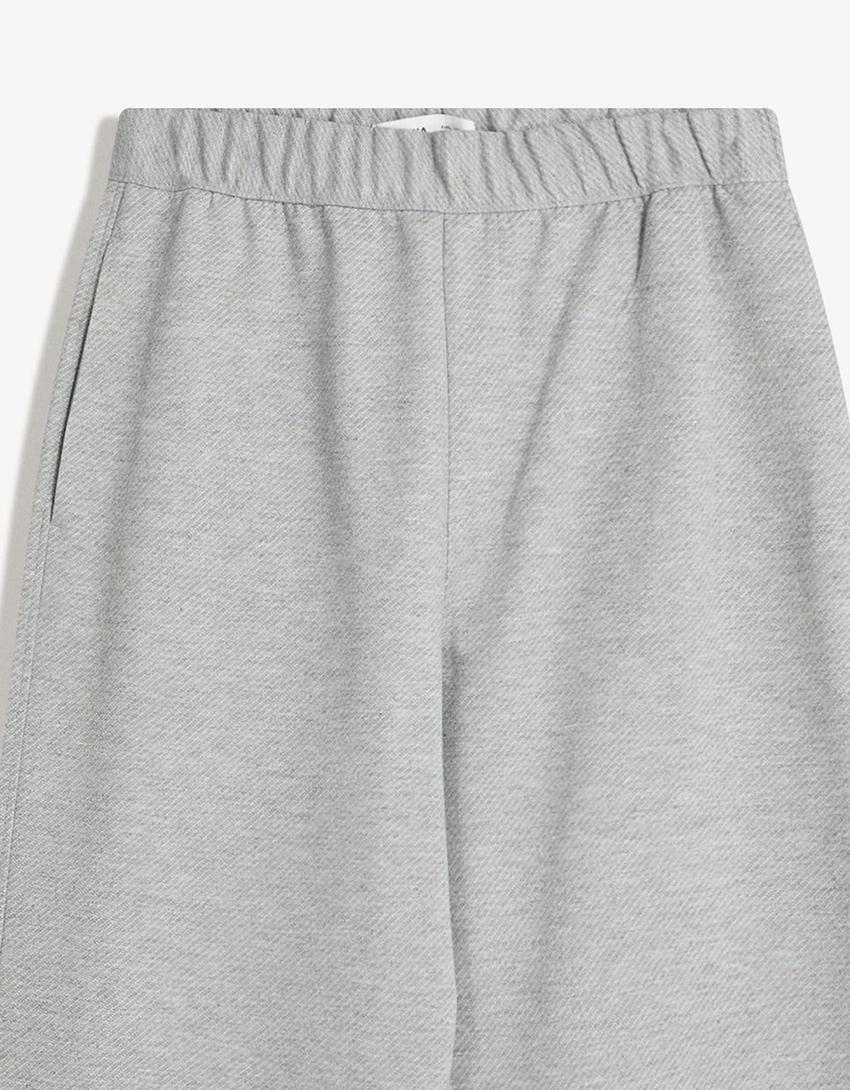 Pantaloni super baggy jogger-Grigio-2