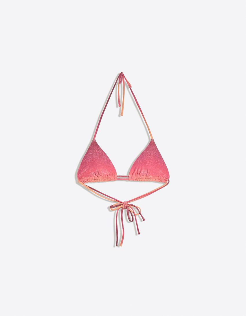 Üçgen bikini üstü-Turuncu