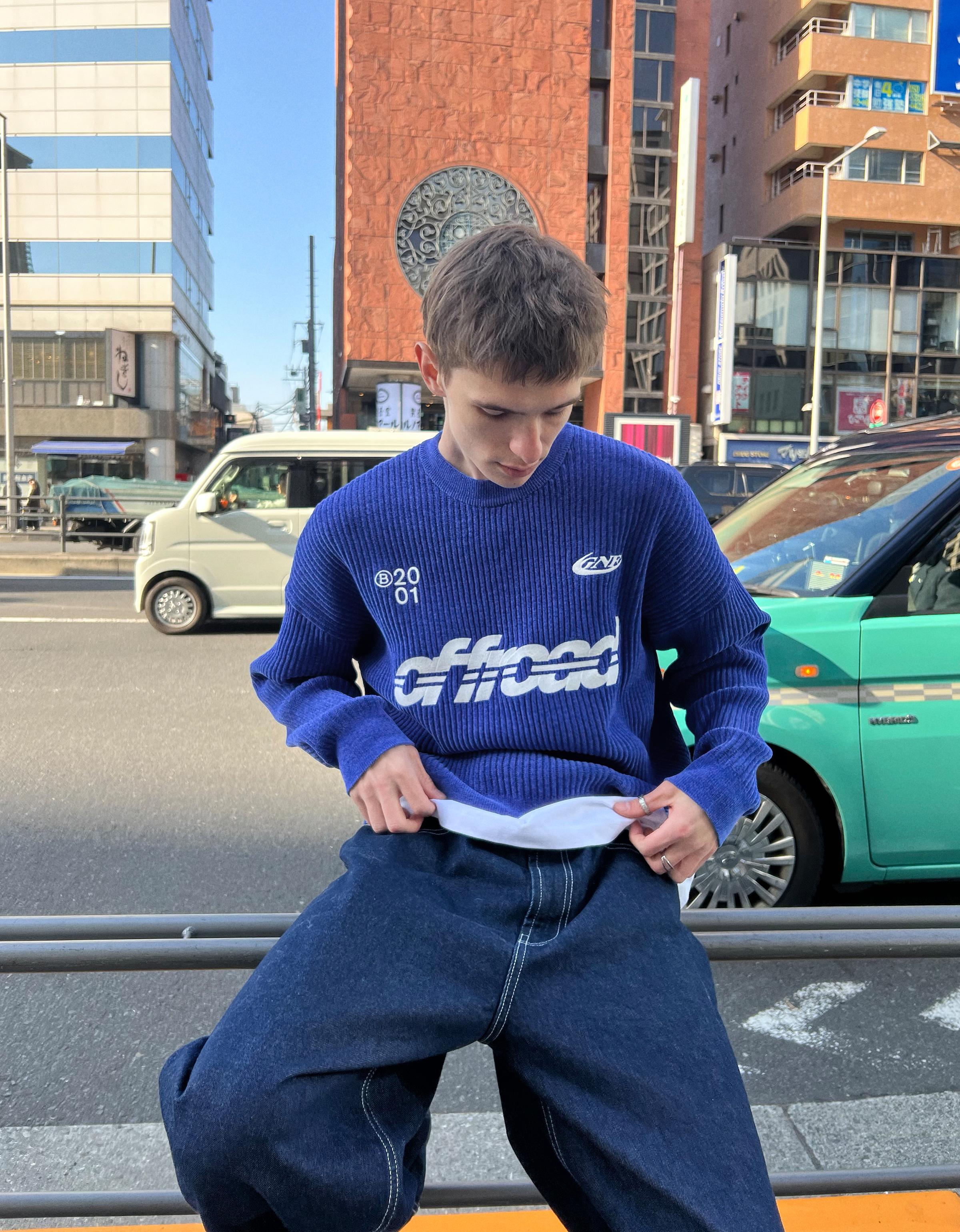 Baskılı şönil bisiklet yaka kazak - Görsel 72