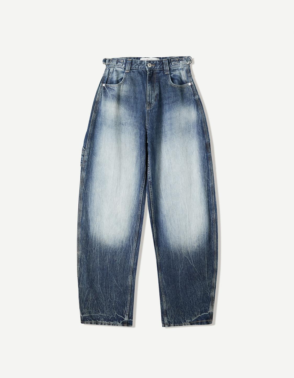 Jeans balloon carpenter ajustáveis