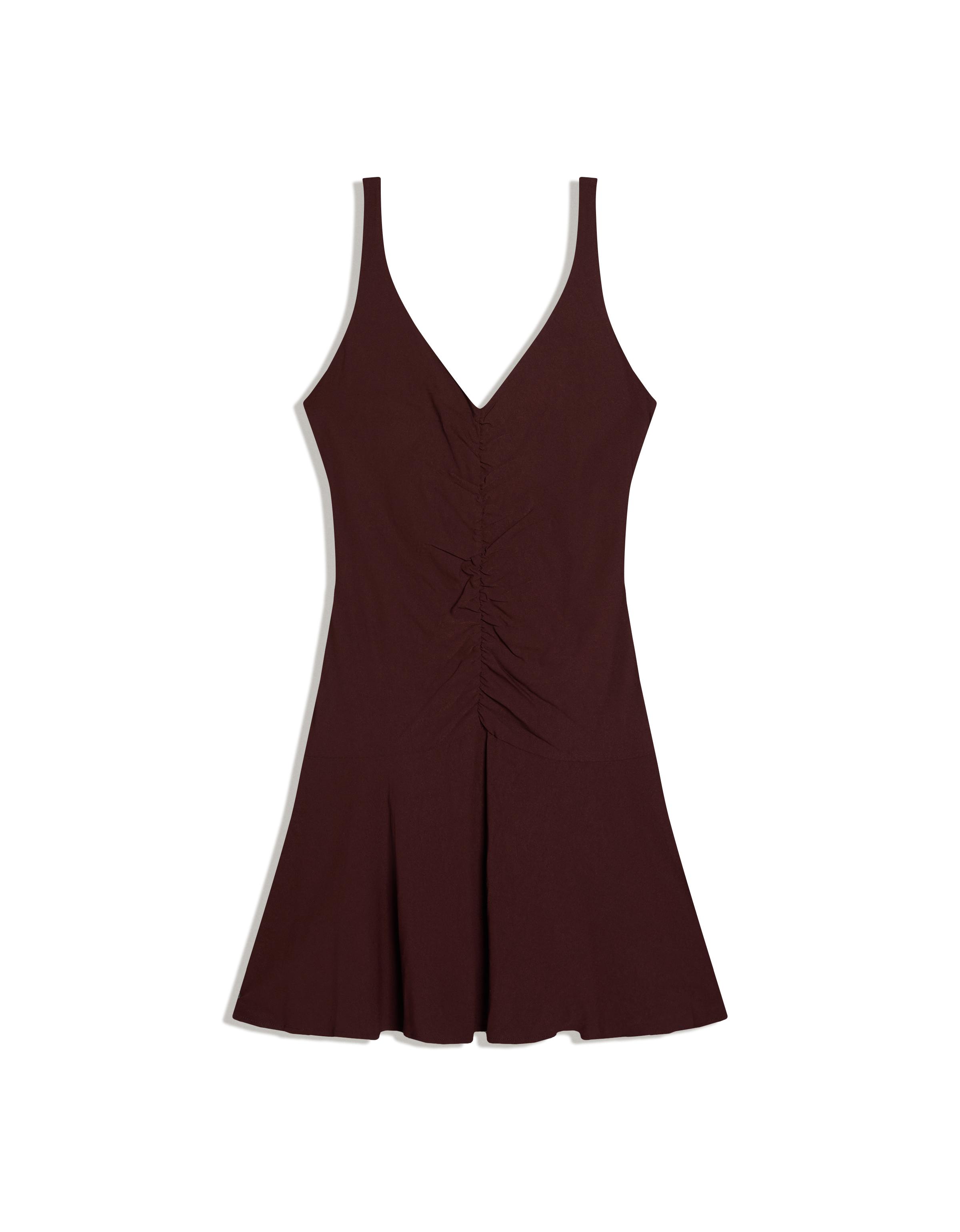 Büzgülü mini elbise - Görsel 32