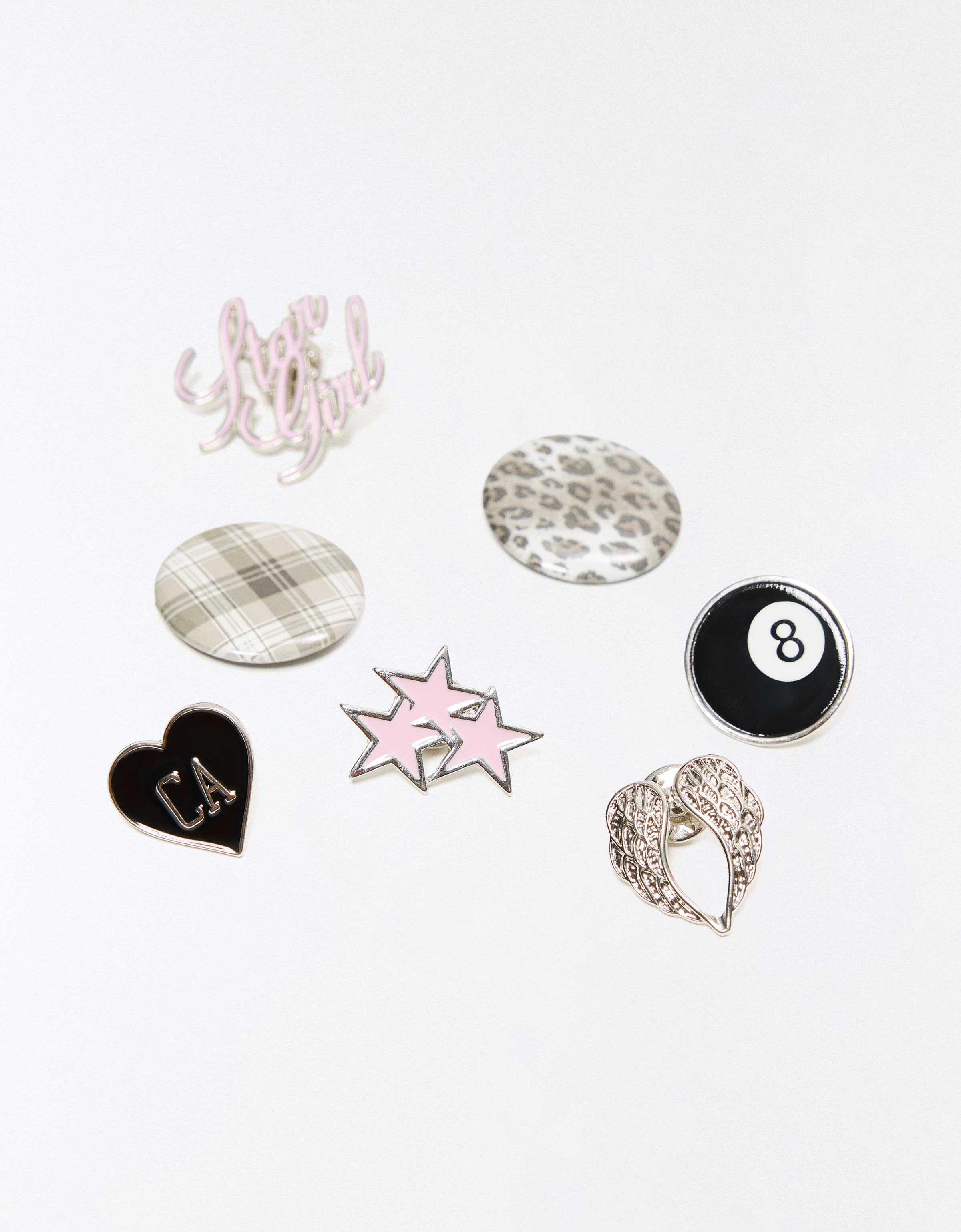 Pack of assorted pins — Pink