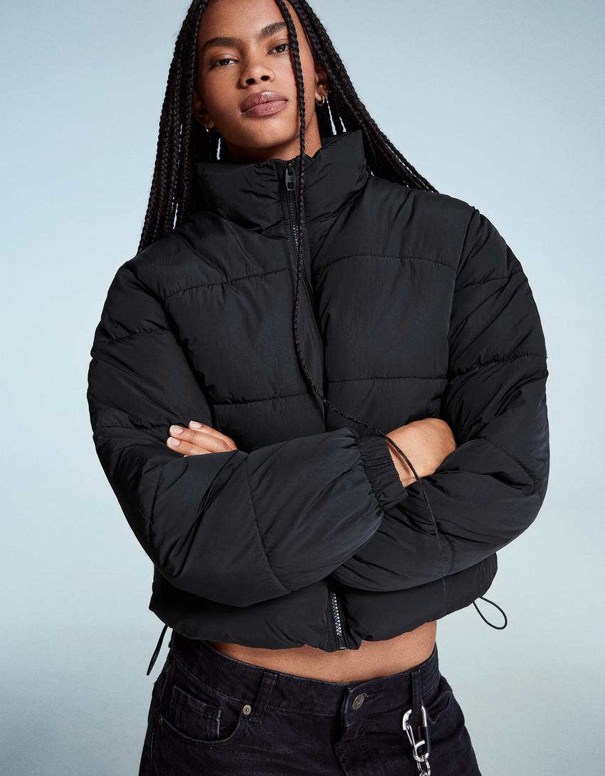 Puffy Jacke-Schwarz