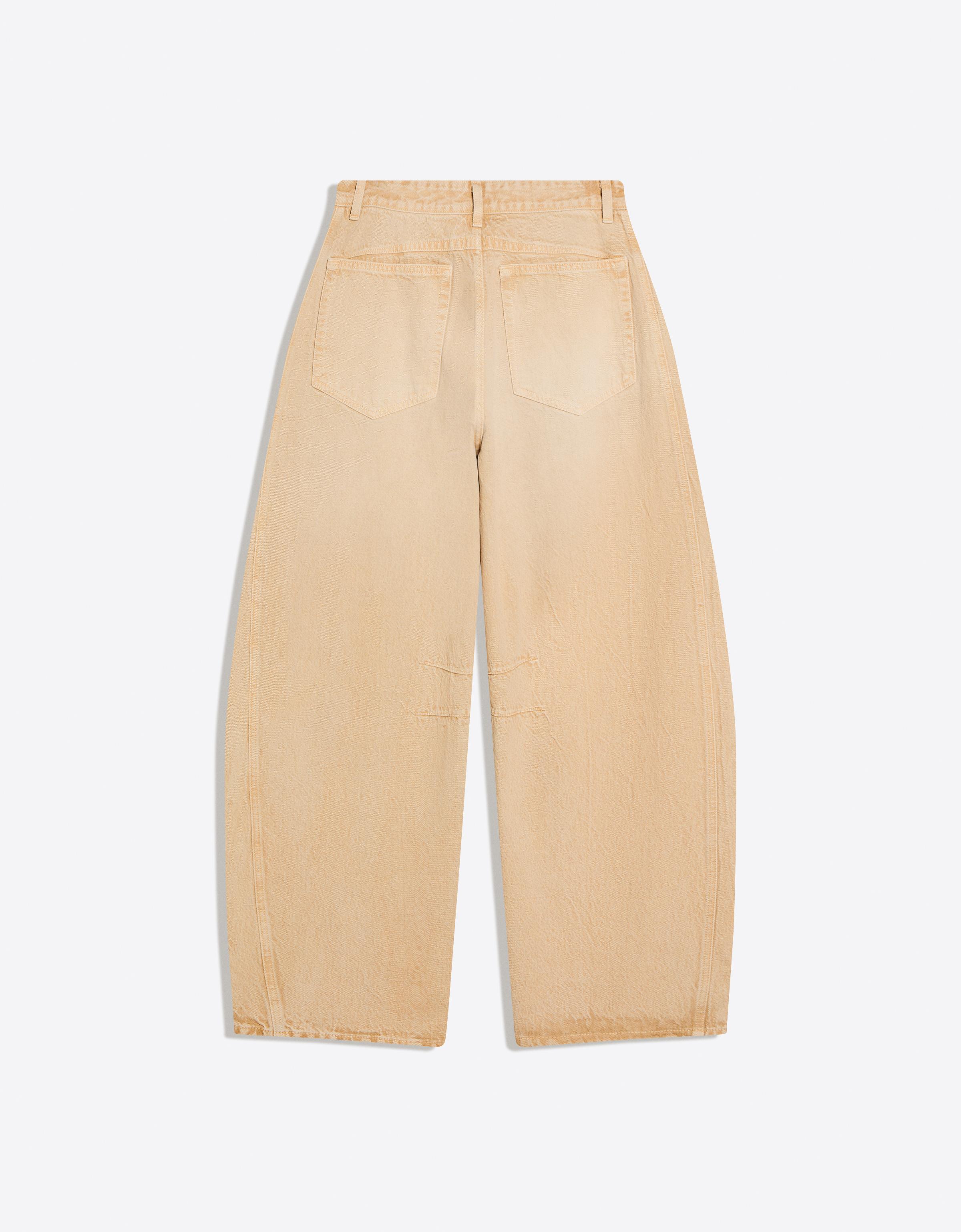 Barrel leg jeans — Camel