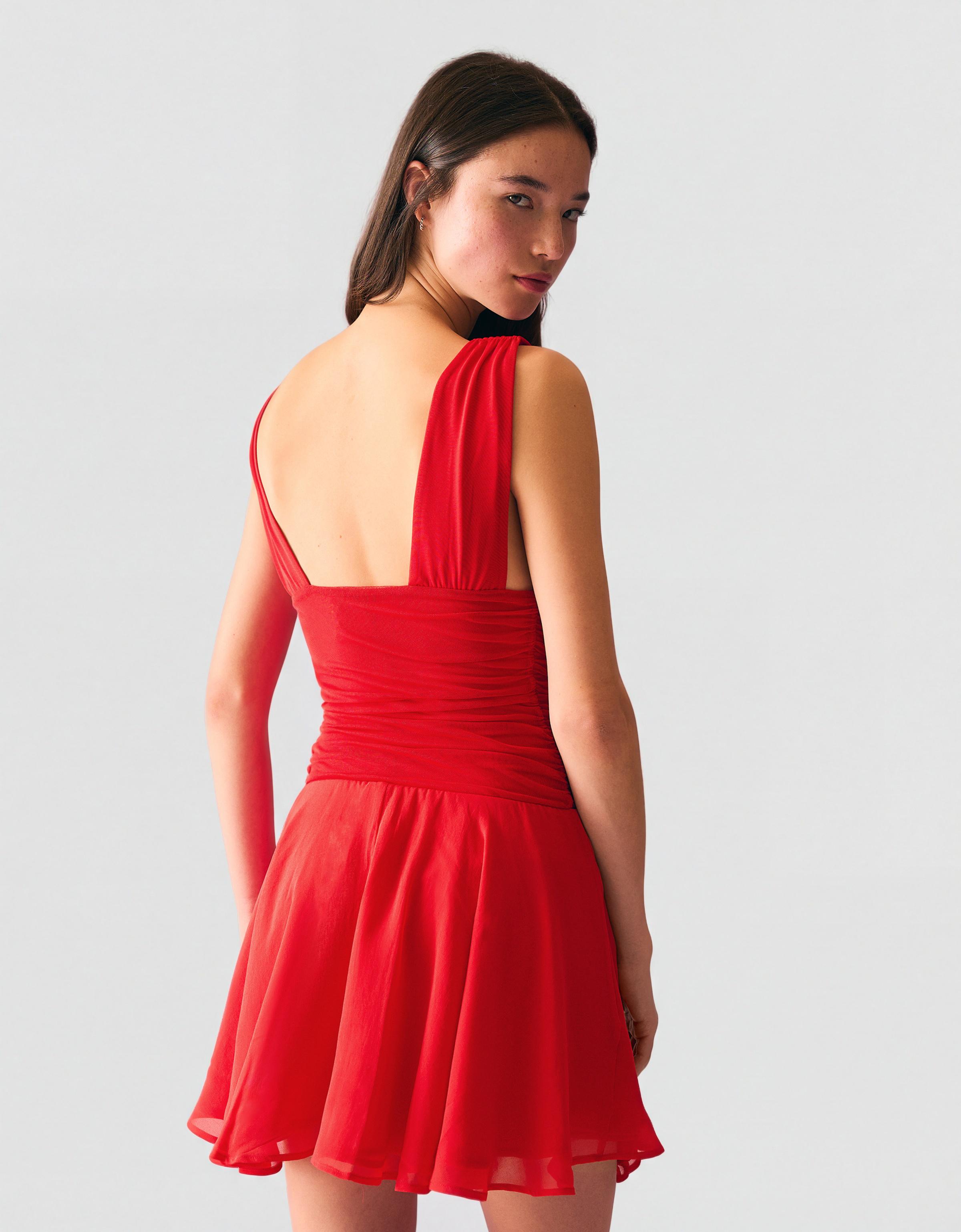 Mini şifon elbise - Görsel 18