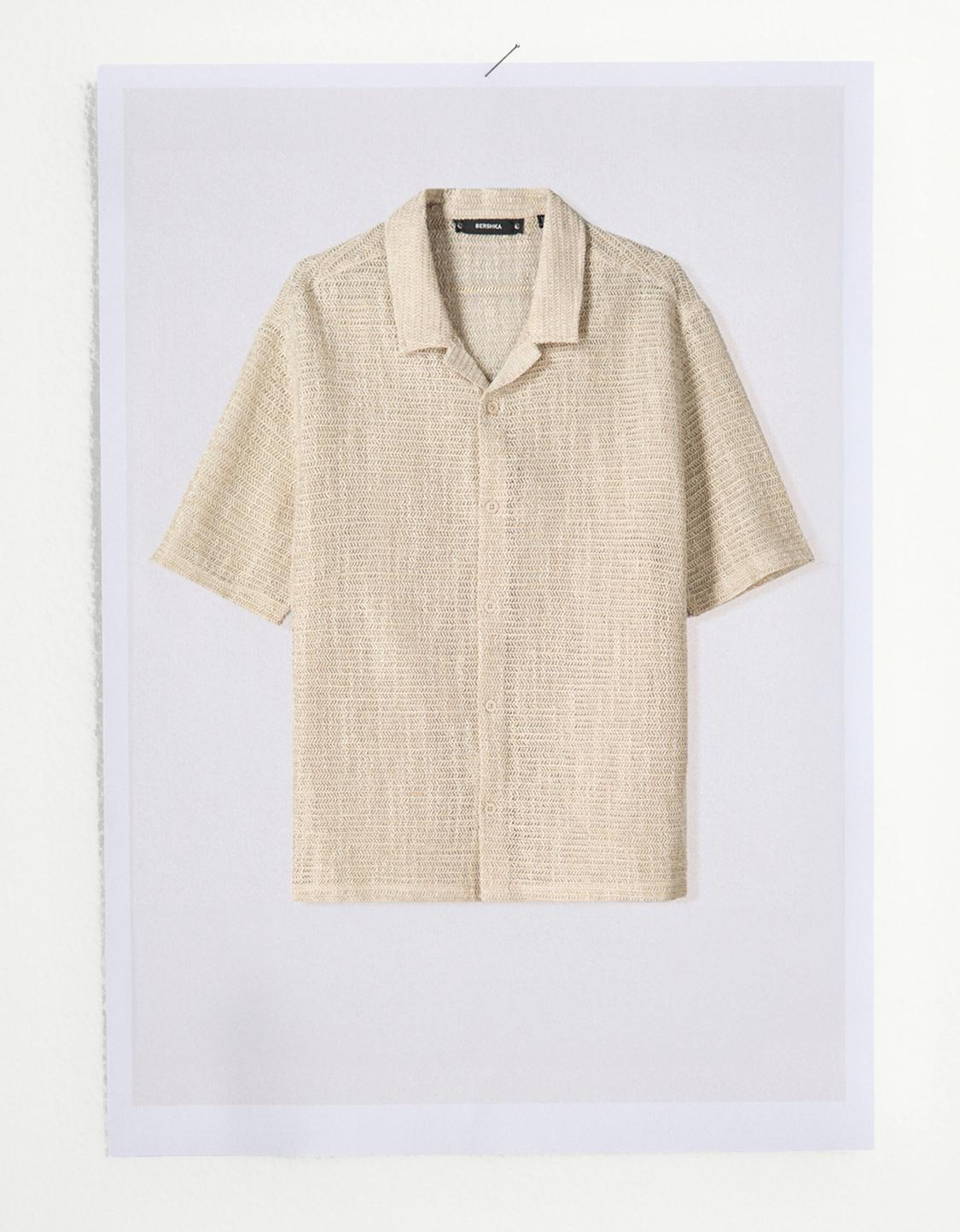 Short sleeve rustic shirt