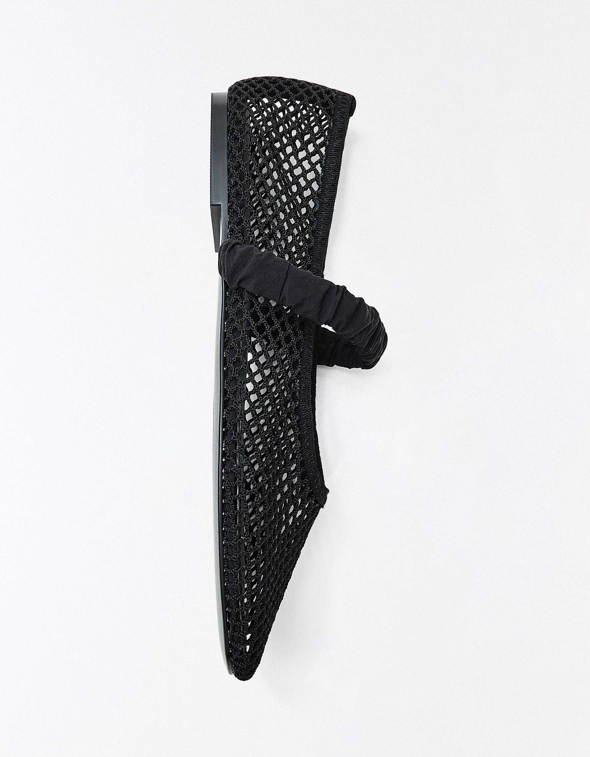 MESH BALLERINAS — BLACK