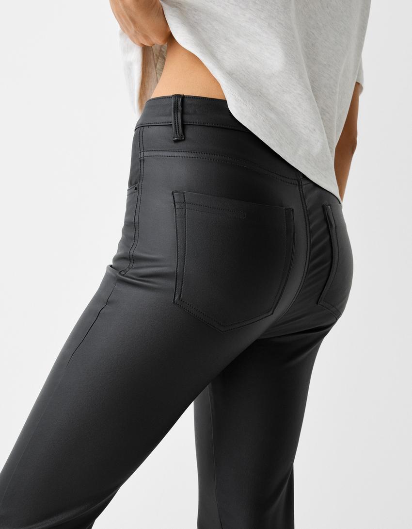 بنطال سكيني مطلي-أسود-3