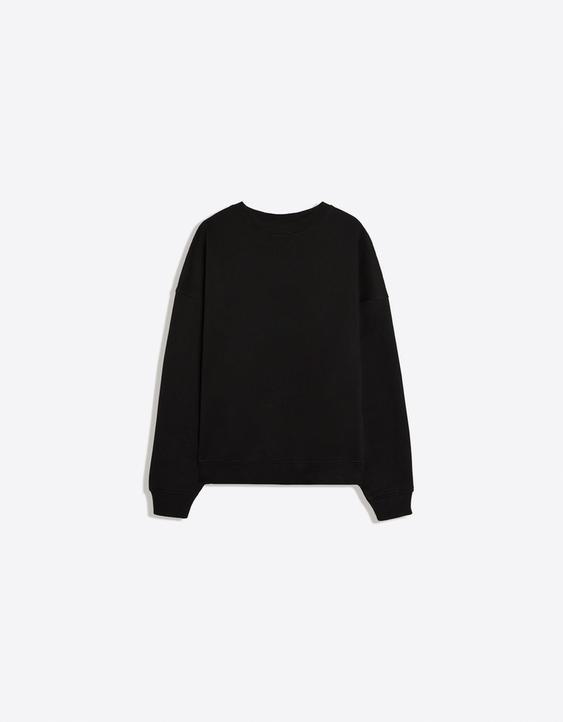 Bisiklet yaka sweatshirt