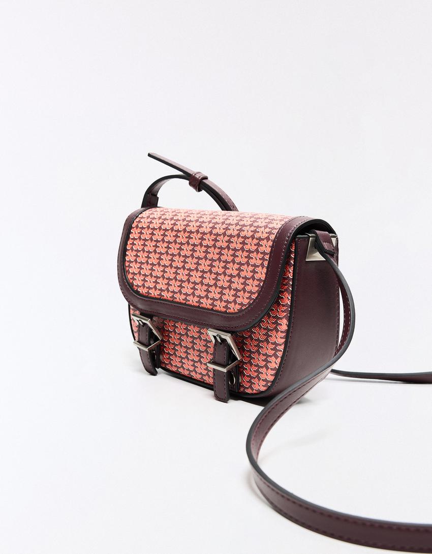 Monogram crossbody bag-Orange