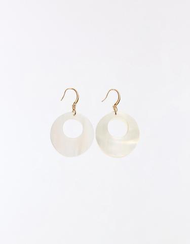 Mother of pearl earrings — White 2