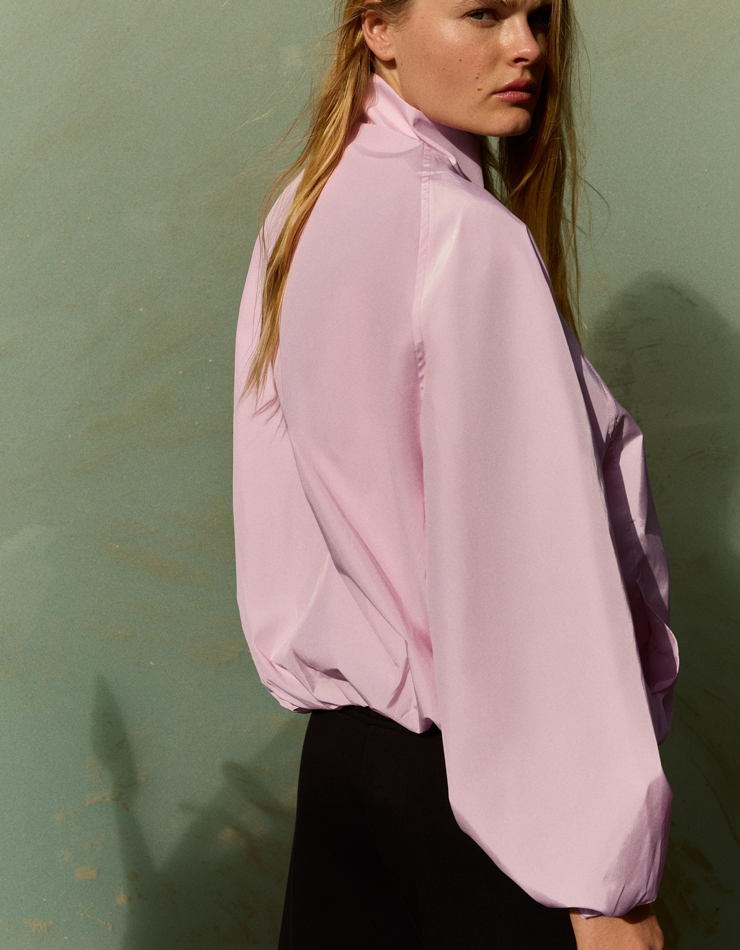 Nylon jacket with clasps — Pink